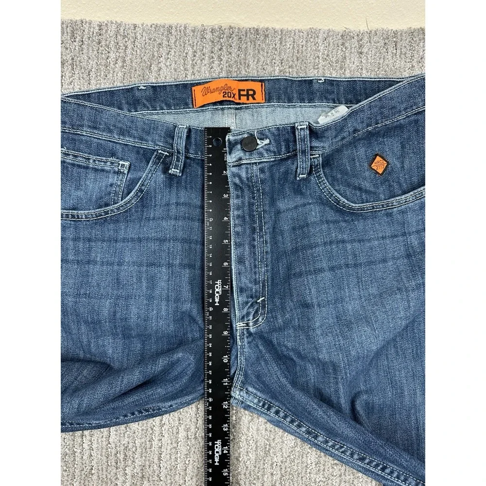 Wrangler 20X FR Jeans Relaxed Straight Leg Blue Denim Flame Resistant HRC2 36x36